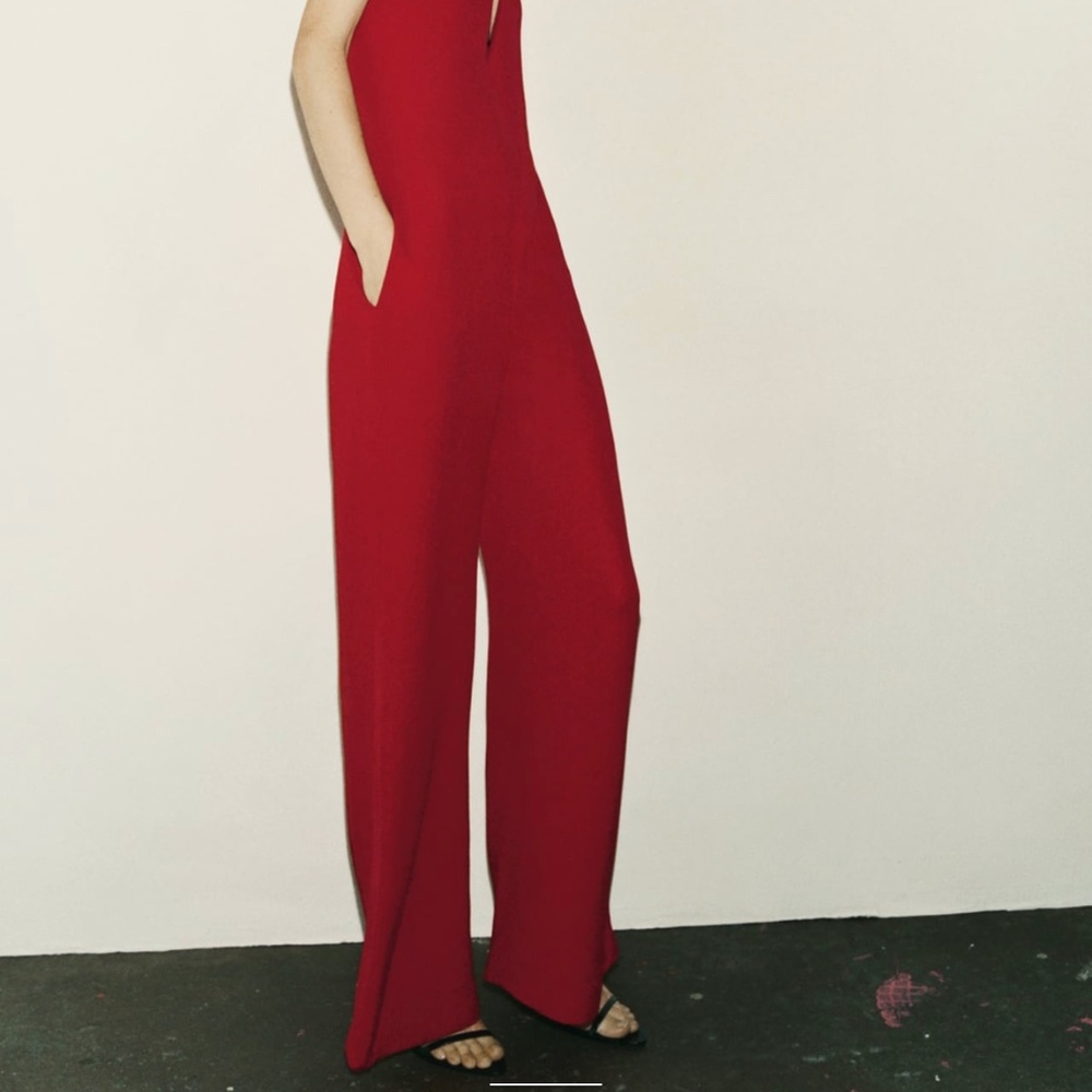 Single pc 🔥Zara limited edition sweetheart neckline jumpsuit you can’t miss - Picture 3 of 7